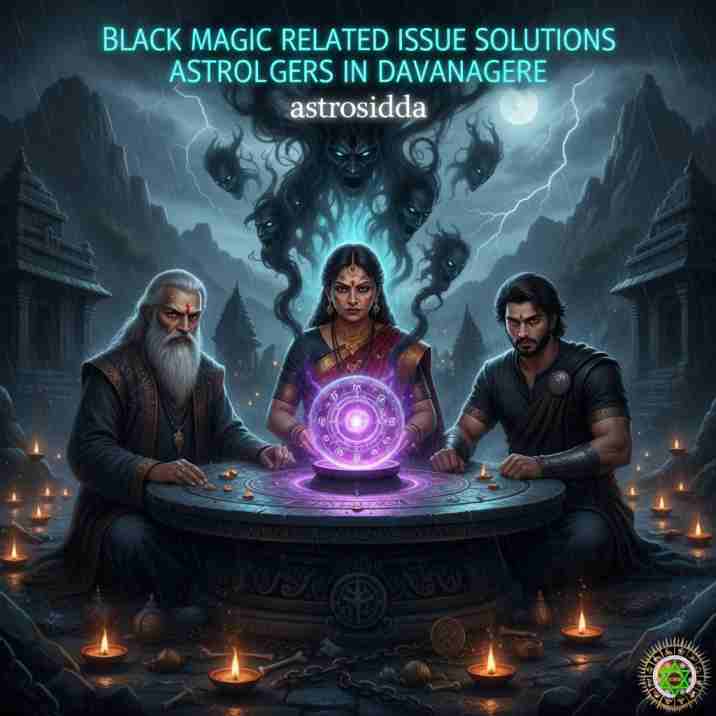 Vashikarana and Black Magic Astrologers in Davanagere for Black Magic Related Issue Solutions at Astrosidda