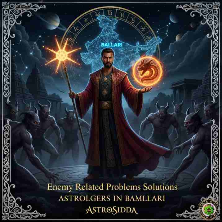 Vashikarana and Black Magic Astrologers in Ballari for Enemy Related Problems Solutions at Astrosidda