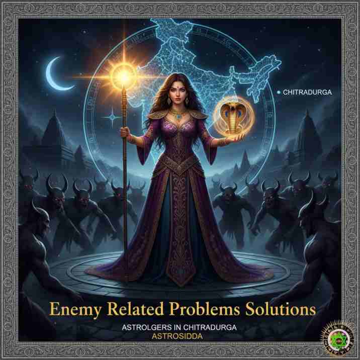 Vashikarana and Black Magic Astrologers in Chitradurga for Enemy Related Problems Solutions at Astrosidda