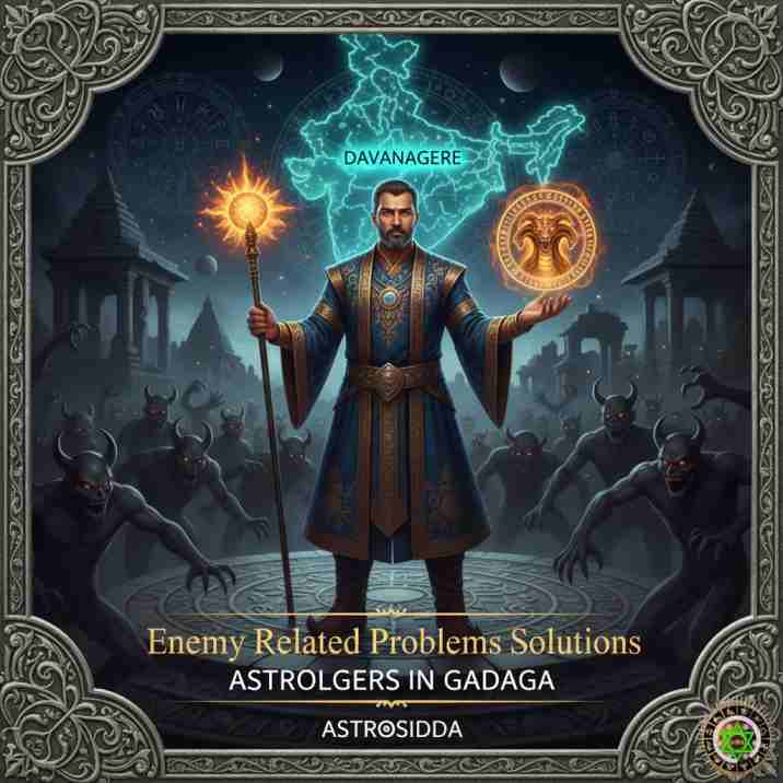 Vashikarana and Black Magic Astrologers in Davanagere for Enemy Related Problems Solutions at Astrosidda