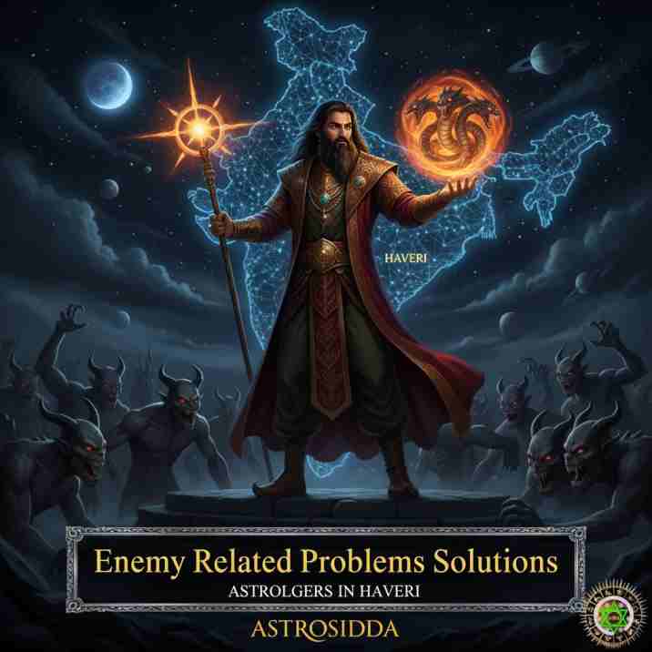 Vashikarana and Black Magic Astrologers in Haveri for Enemy Related Problems Solutions at Astrosidda