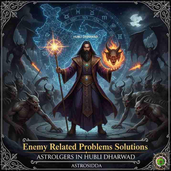 Vashikarana and Black Magic Astrologers in Hubli Dharwad for Enemy Related Problems Solutions at Astrosidda