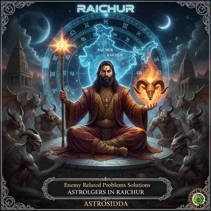 Vashikarana and Black Magic Astrologers in Raichur for Enemy Related Problems Solutions at Astrosidda