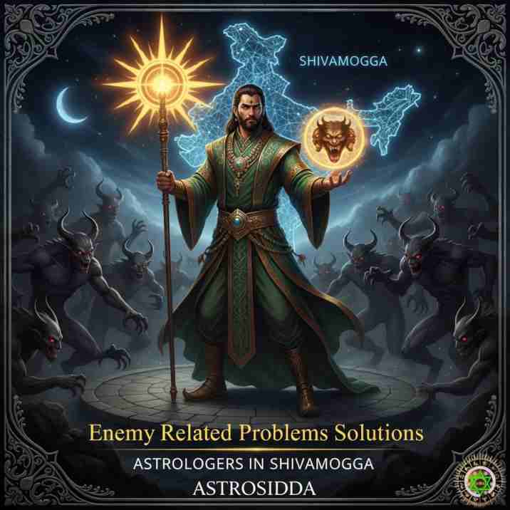 Vashikarana and Black Magic Astrologers in Shivamogga for Enemy Related Problems Solutions at Astrosidda