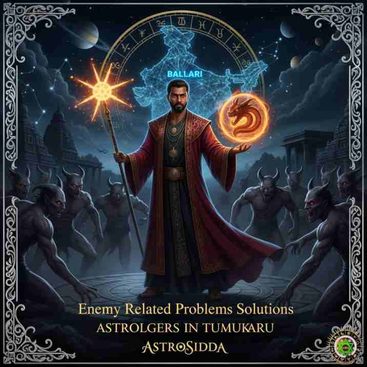 Vashikarana and Black Magic Astrologers in Tumakuru for Enemy Related Problems Solutions at Astrosidda