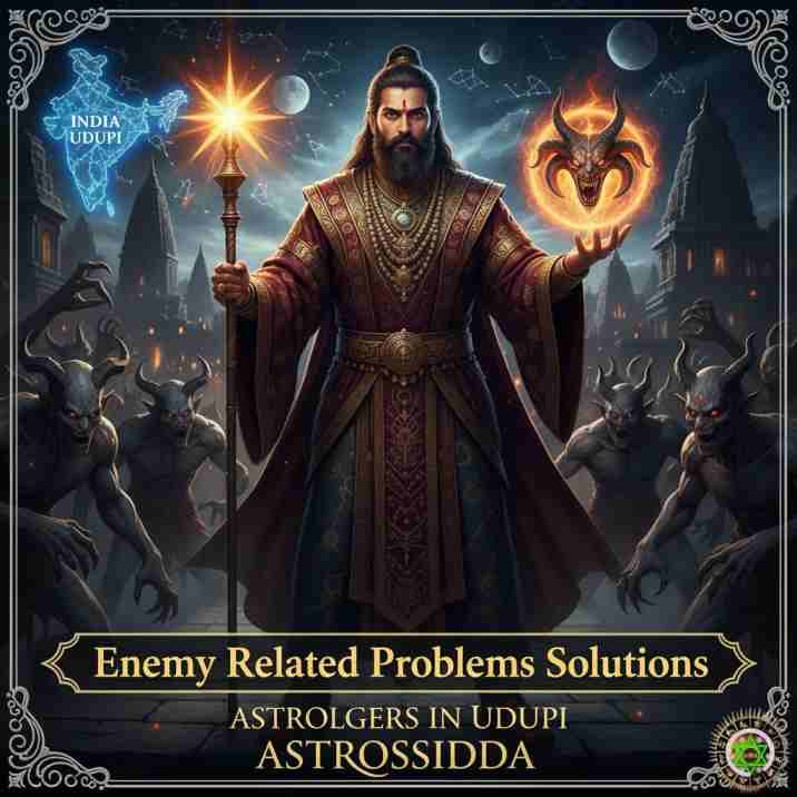 Vashikarana and Black Magic Astrologers in Udupi for Enemy Related Problems Solutions at Astrosidda