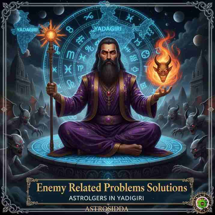 Vashikarana and Black Magic Astrologers in Yadagiri for Enemy Related Problems Solutions at Astrosidda