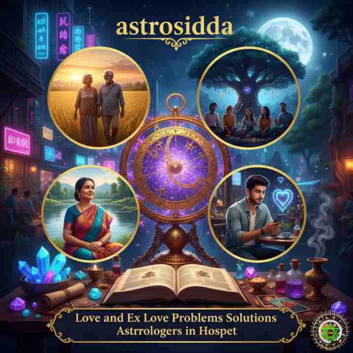 Vashikarana and Black Magic Astrologers in Hospete for Love and Ex Love Problems Solutions at Astrosidda