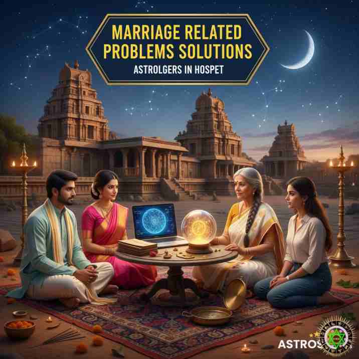 Vashikarana and Black Magic Astrologers in Hospete for Marriage Related Problems Solutions at Astrosidda