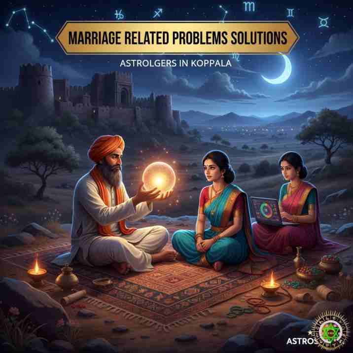 Vashikarana and Black Magic Astrologers in Koppala for Marriage Related Problems Solutions at Astrosidda